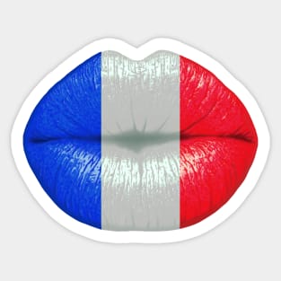 French smooch Sticker